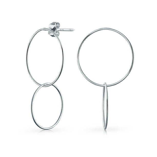 Round Circle Stud Earrings for Women Girls 925 Sterling Silver Twist Open Circle Stud Earrings Round Circle Stud Earrings for Women Girls 925 Sterling Silver Twist Open Circle Stud Earrings